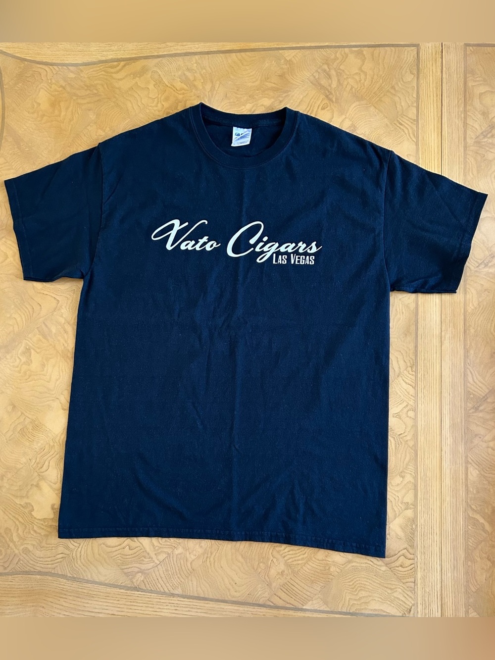 Gildan Men Cotton Black T-shirt Size L